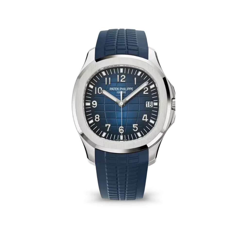 PP Aquanaut Blue Dial 18K White Gold Men’s Watch 5168G-001
