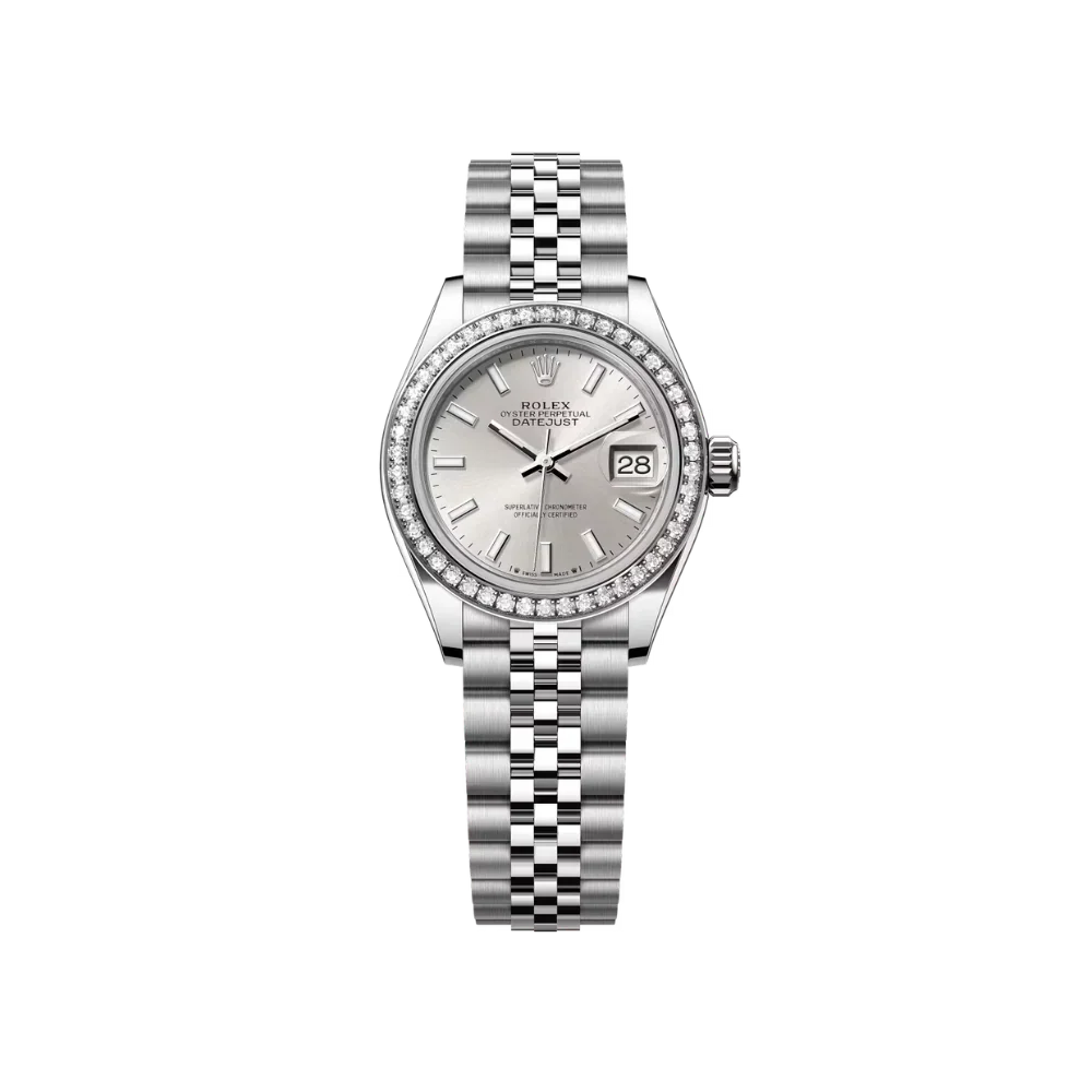 RL Lady-Datejust 28 Ref 279384RBR-0007 Oystersteel White Gold